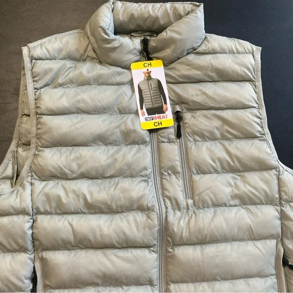 32 Degrees Silver Puffer Vest Size S small NWT - Picture 3 of 13